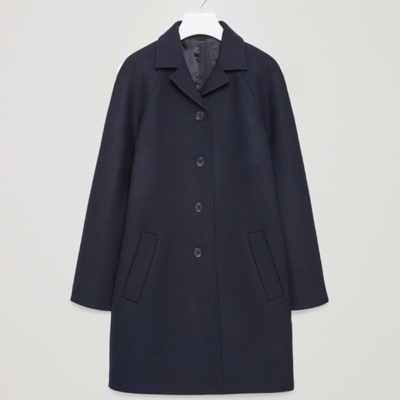 COS Navy Pea Coat - Picture 1 of 6